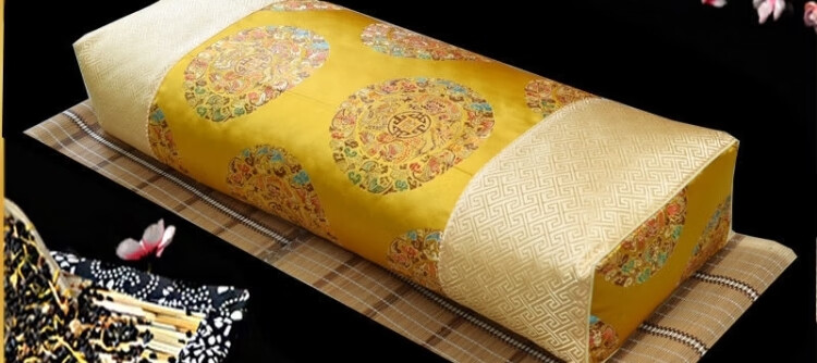 芍萌(shaomeng) 宫廷硬枕 枕头高枕不塌枕头硬枕实心高中式仿古套宫廷