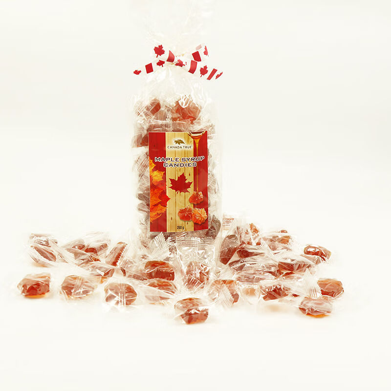 枫叶糖加拿大进口特产枫叶糖果进口零食糖硬糖儿童护齿枫糖节日婚庆装