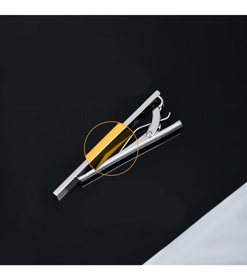 65ギ花花公子轻奢品牌领带夹结婚男士商务正装领夹保