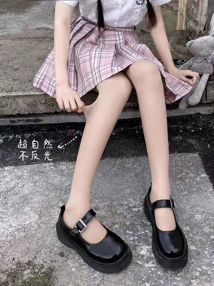 丝袜秋光腿神器女自然防勾丝袜肉色打底连裤袜黑丝日系 2条肤色 任意