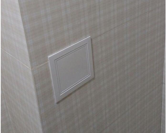 铝合金检修口卫生间厨房下水管道水阀门盖板维修孔检查门装饰平板 白