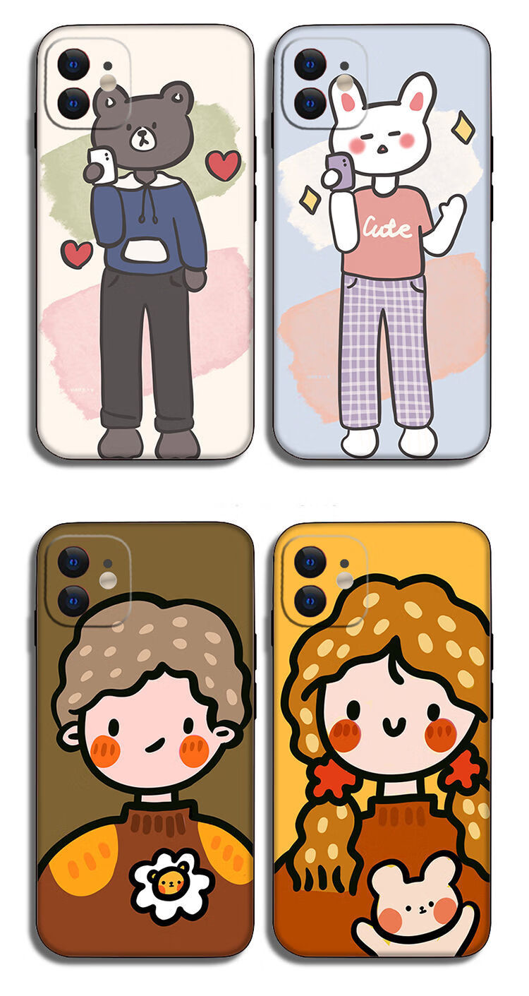 零笙ls情侣手机壳适用任意机型vivoiqoo5华为p40oppoa92s1图案左右