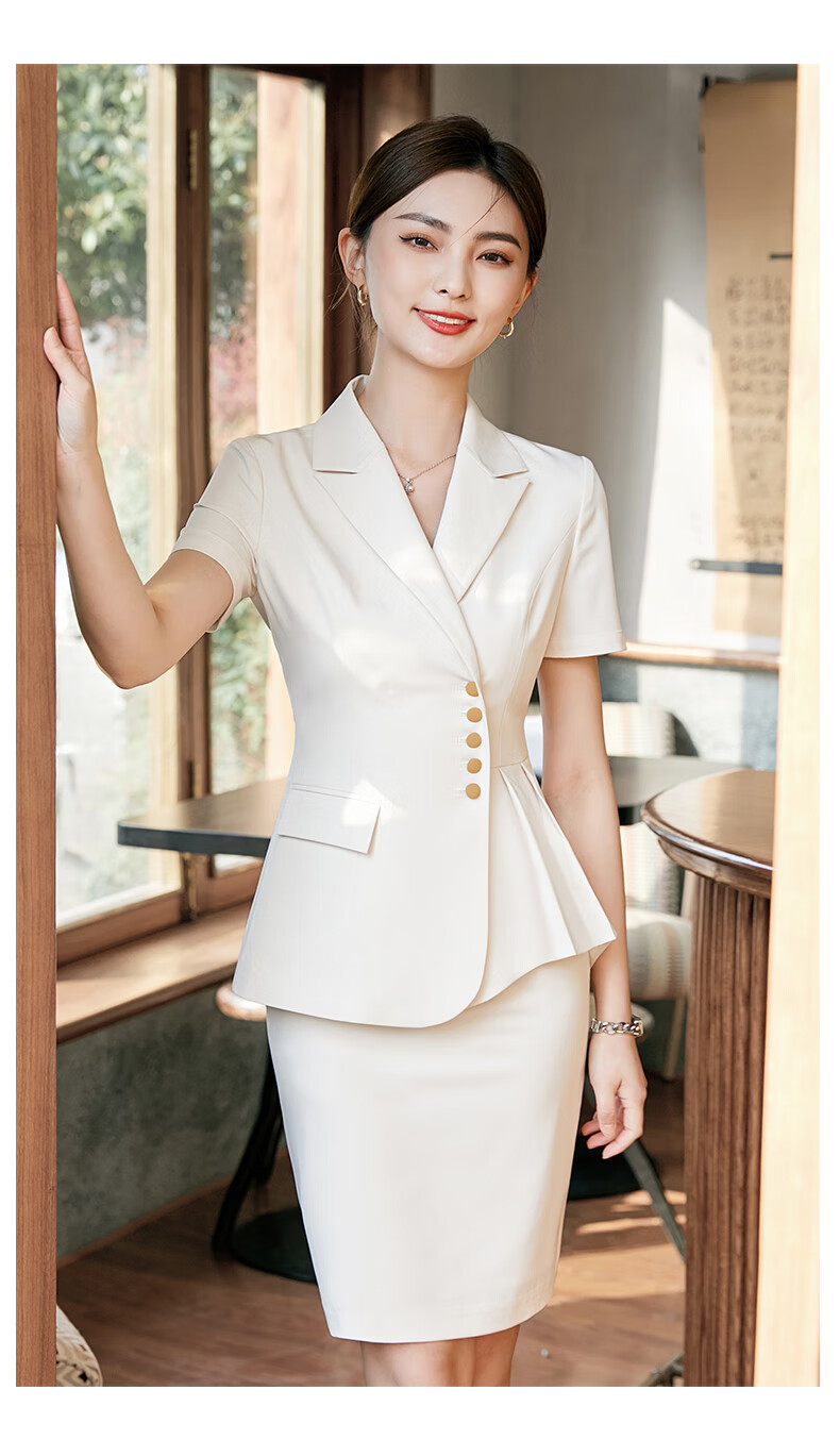 yhclj高端职业套装女士气质时尚修身显瘦酒店经理管理工作服珠宝店工