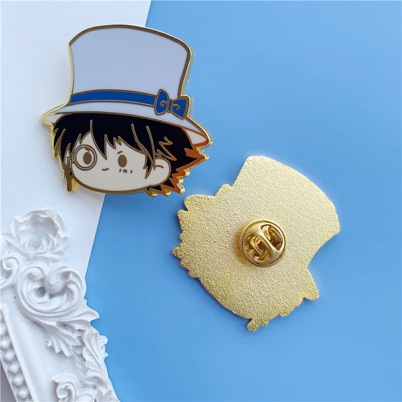 尔煦怪盗基德胸针动漫周边柯南头像金属徽章二次元动漫日系别针胸章男