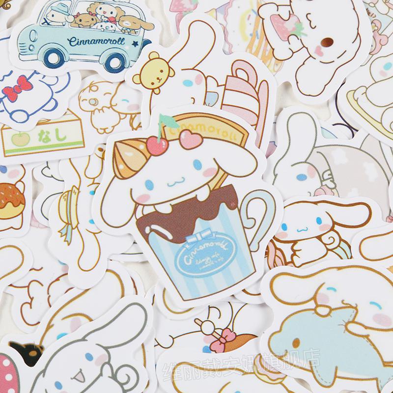 大耳狗玉桂狗ins风可爱手账贴纸少女手机电脑贴少女心贴画防水pvc手帐