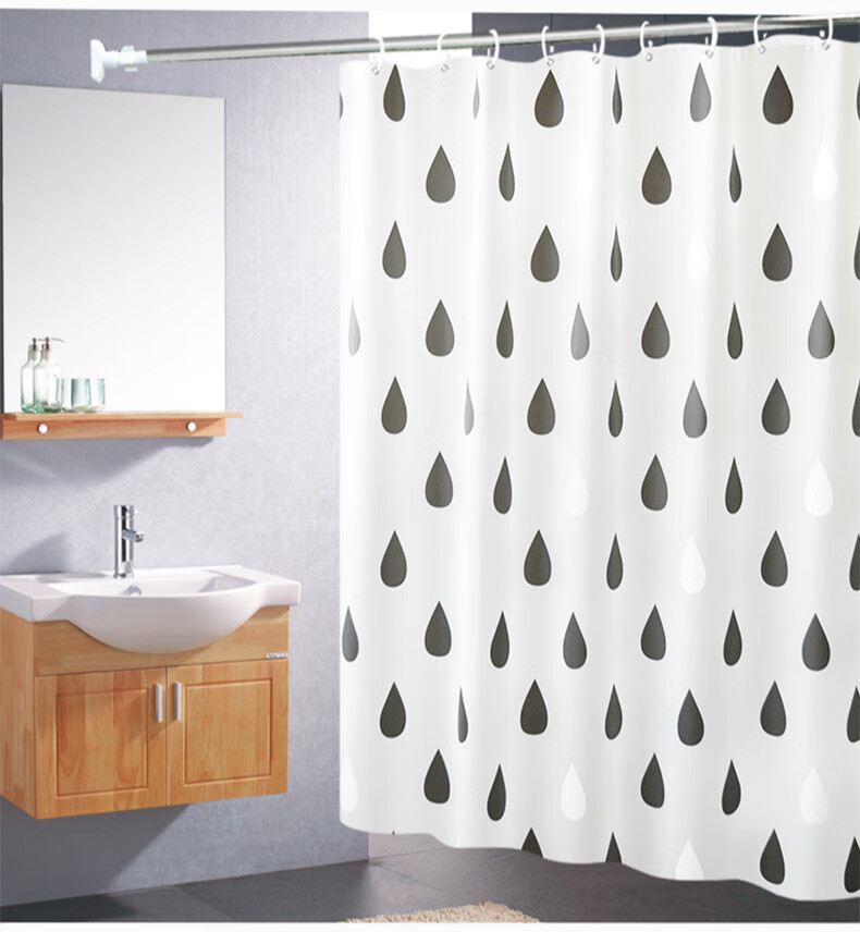 卫生间雨布帘浴室浴帘隔断遮挡帘门帘窗户挂帘卫生间