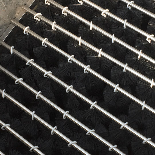 锦鲤过滤毛刷户外锦鲤鱼池过滤毛刷环保不锈钢消音毛刷大鱼池滤材