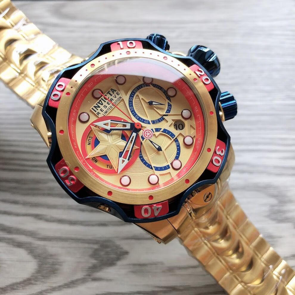 因维克塔小丑联名手表invicta因维克塔小丑dcjoker漫威联名毒液大表盘