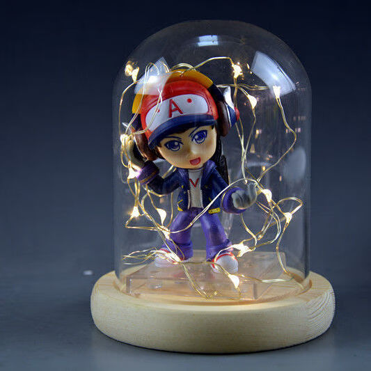 王者荣耀手办李白诸葛亮赵云韩信宝摆件玻璃罩礼物玩具模型凤求凰原配