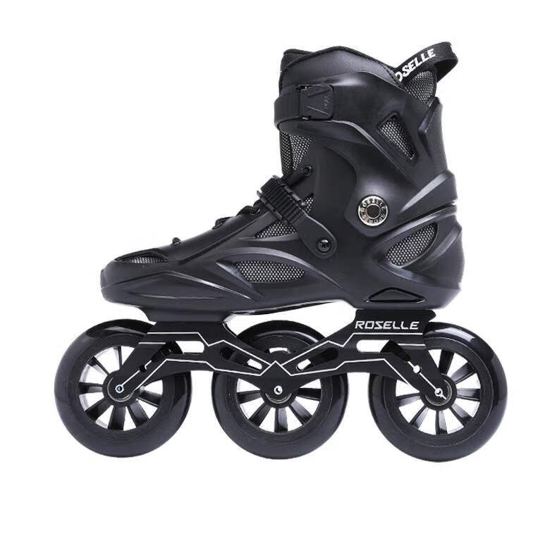 米高fx速滑鞋碳纤维竞速鞋速滑鞋大三轮竞速鞋成人男女直排轮溜冰鞋