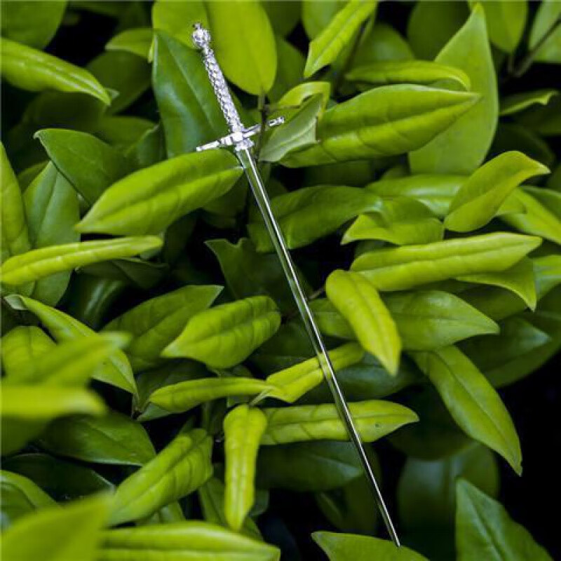 《缝衣针》925纯银佩剑摆件权力的游戏艾莉亚女儿妹妹礼物昂沐 黄金