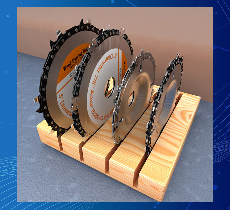 角磨机链条锯盘多功能木工切割片4寸100高精度抛光打磨锯片据盘4寸