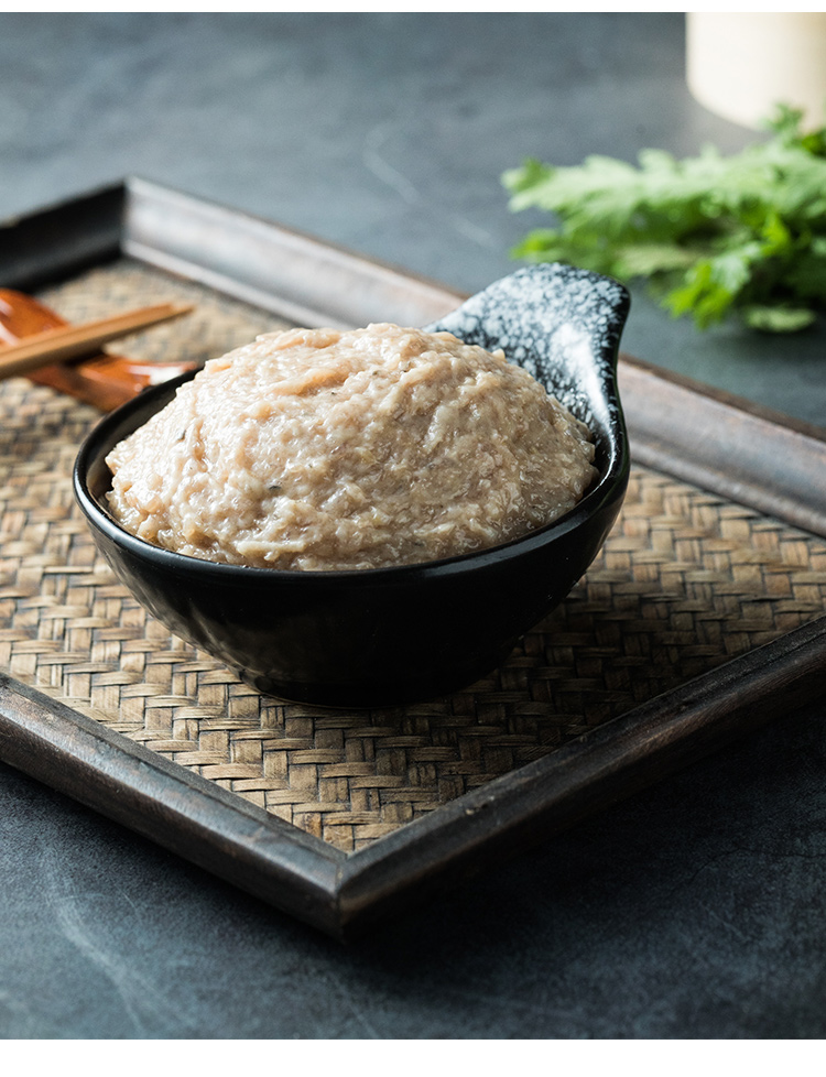 馄饨 刀鱼鲜生江阴特产刀鱼馄饨馅500克 【蔬菜款】经典荠菜刀鱼馅