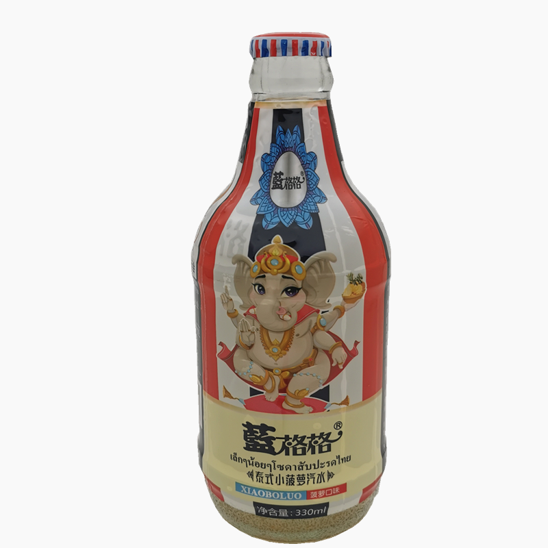 蓝格格俄式老汽水330612瓶蓝格格俄式老汽水泰式小菠萝怀旧老式碳酸