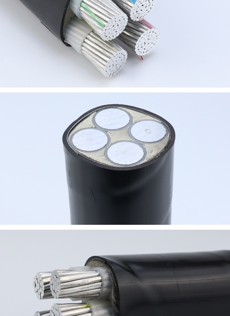 国标铝芯电缆线4芯35 50 120 185 240 300平方三相四芯电缆铝线 国标