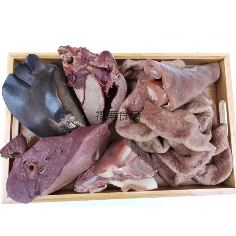 河北特产五香驴杂碎下水内脏心肝肺肠驴肉真空即食驴杂汤驴肉火烧500g