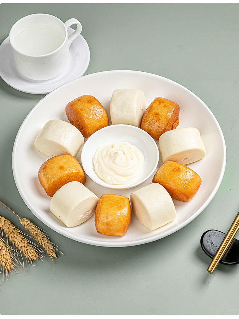 享口福奶香小馒头儿童营养早餐包子面食糕点速冻食品油炸奶香馒头2袋2