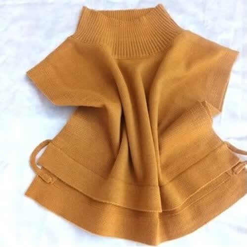 韵薇缇假领子女款冬季秋冬针织羊毛线半高领假领子女套头假领围巾围脖