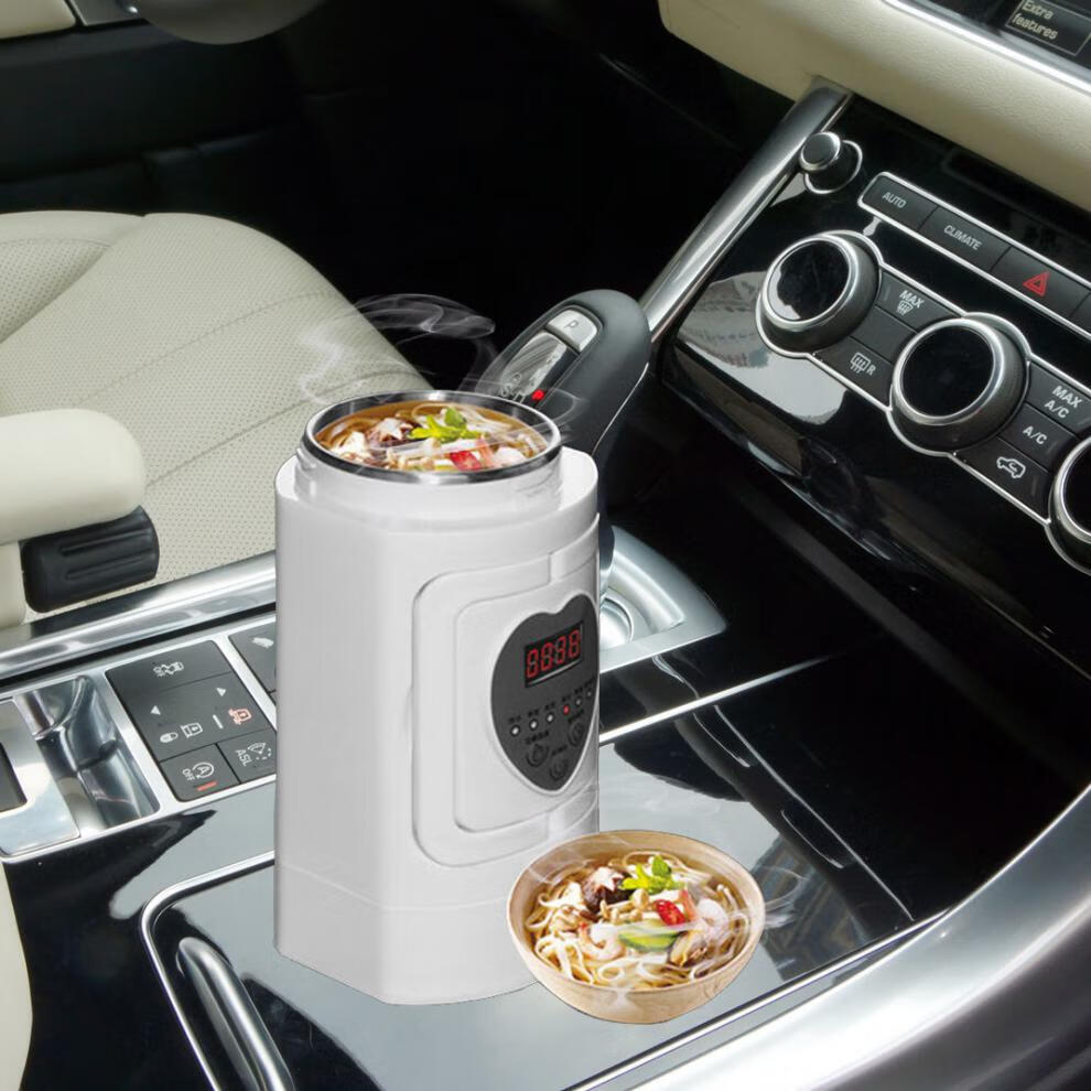 适用于车载烧水杯儿童车用智能多功能电加热保温杯12v24v汽车家两用