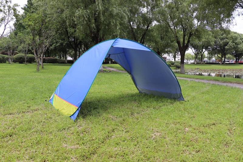 无底沙滩帐篷全自动免搭建2秒速开防雨海边遮阳帐篷无底沙滩帐篷蓝色