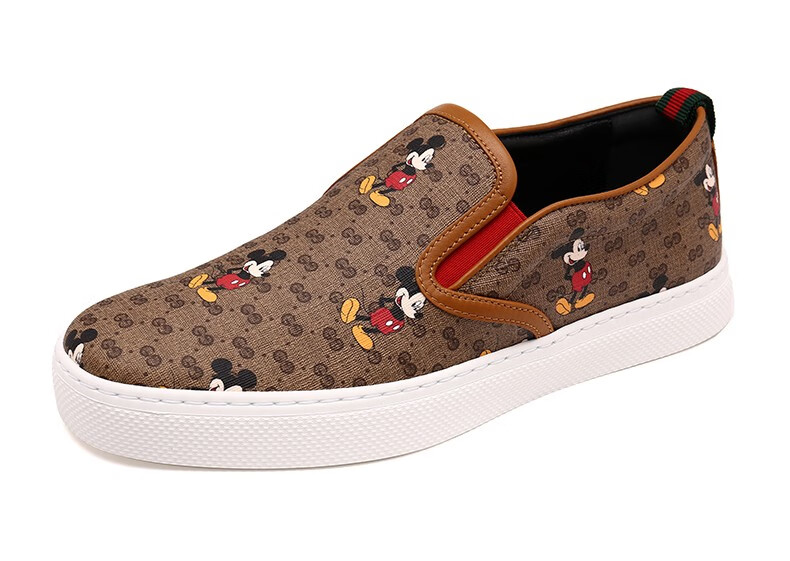 【买手代购】gucci古驰男鞋秋冬男士disneyx米老鼠联名休闲鞋 白色 6