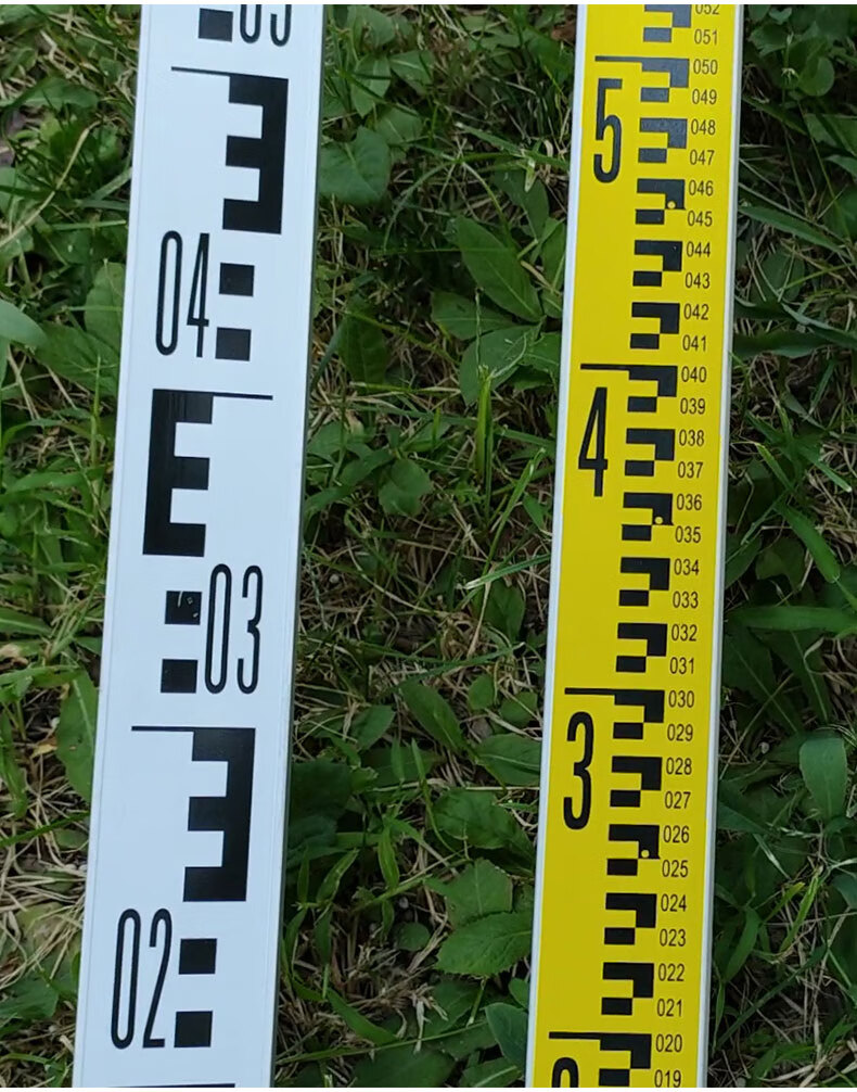 定制塔尺5米加厚铝合金3米水准仪标尺7m可伸缩双面刻度尺工程测量工具