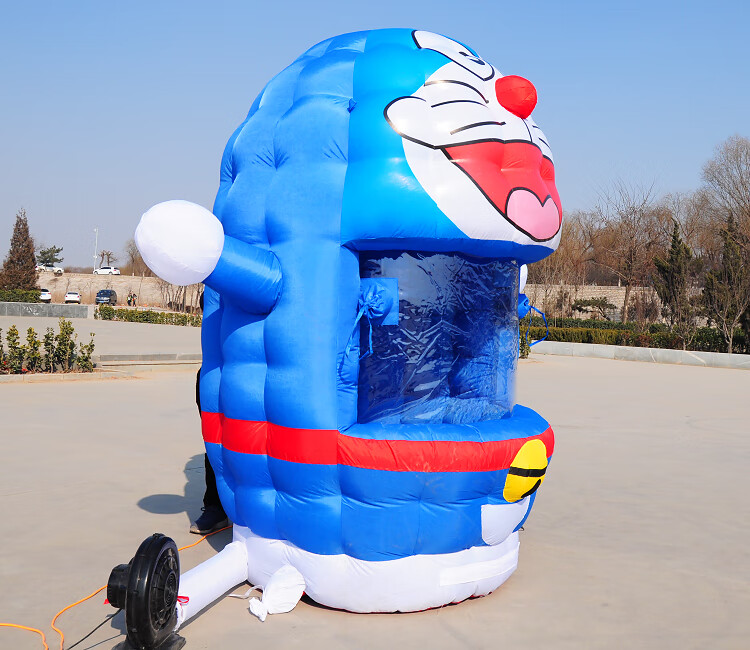 毅踏 充气抓钱机气模 充气抓钱机气模小黄人机器猫 开业庆典活动抢钱