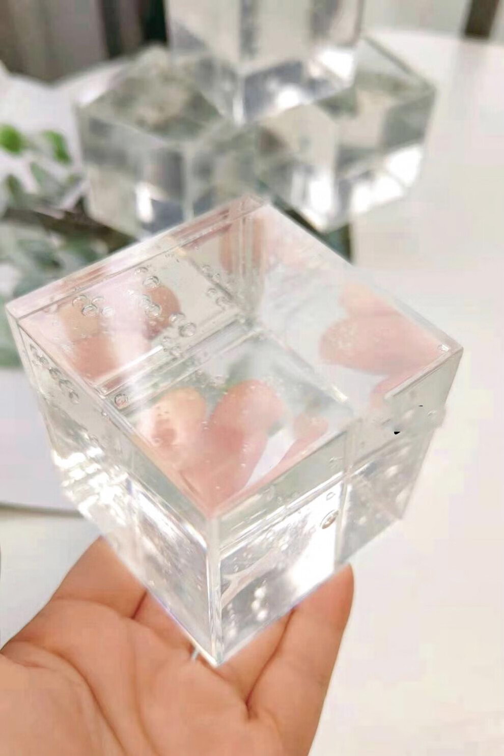 抖音同款冻感透泰特殊质感起泡胶软软弹弹的解压玻璃泥水晶泥圆子