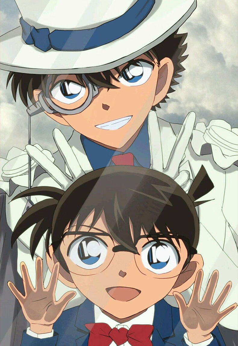 柯南名侦探柯南怪盗基德工藤新一人偶模型摆件动漫周边生日礼物5款名