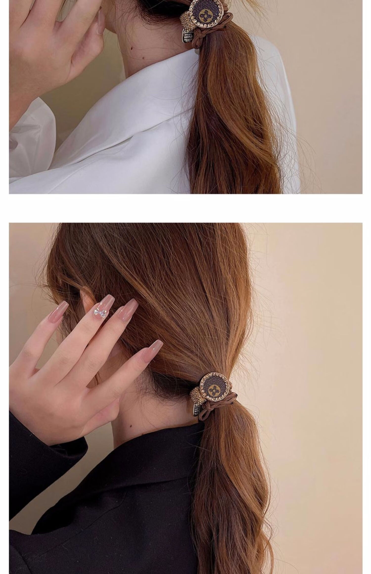 闽铭小香风高弹皮筋女扎头时尚马尾发圈ins森系超仙少女韩版头绳发饰