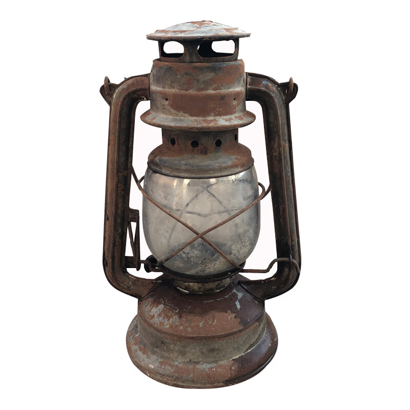 民俗怀旧老物件老煤油灯马提灯老式罩灯古董老马灯复古装饰摆件6打磨