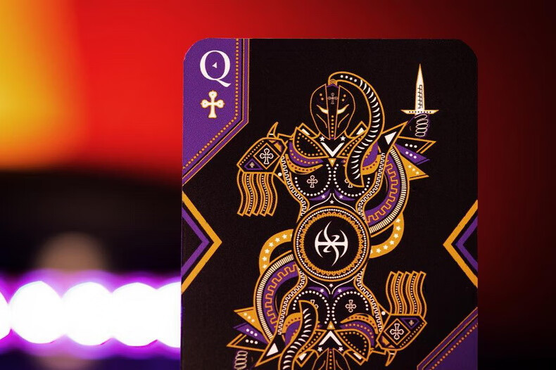 烫金进口收藏创意花切扑克牌lordz紫色黑暗领主devoxcm