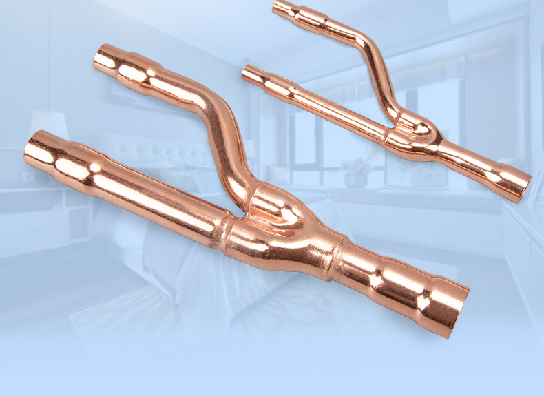 中央空调分歧管分支器焊接紫铜配件分歧器75t