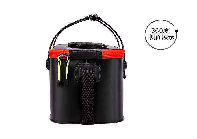 折叠桶钓鱼桶加厚钓箱eva钓鱼水桶装活鱼桶多功能鱼桶渔具用品45厘米