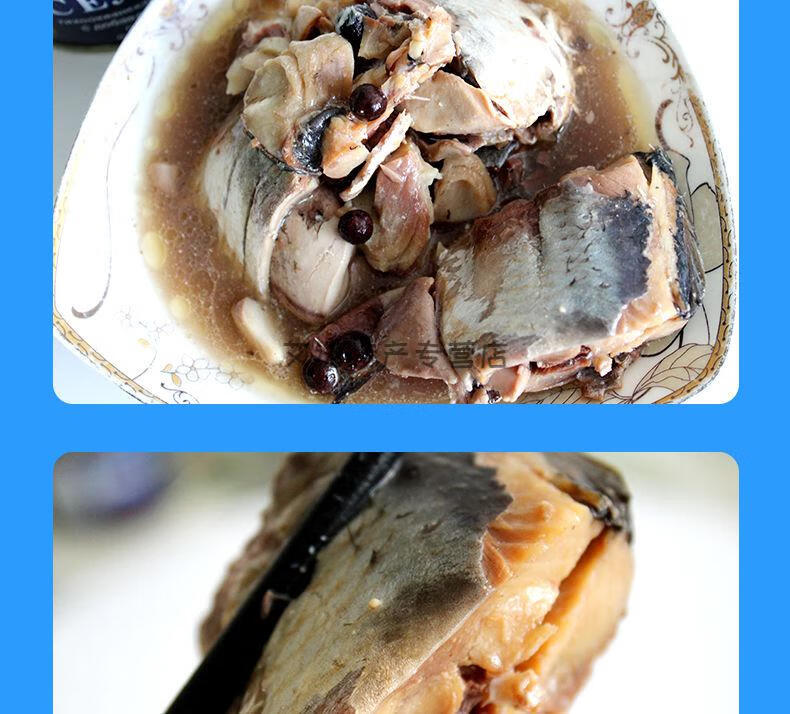 鲱鱼片罐头俄罗斯臭鲱鱼250g网红野户外食品鱼类罐头茄汁马哈鱼250克