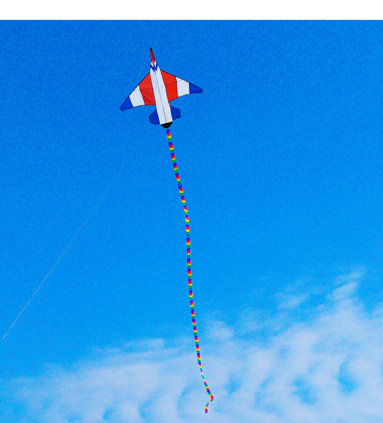 风筝长尾 尾飘 螺旋转尾 运动特技风筝通用 彩飘带片状空心长尾巴 15