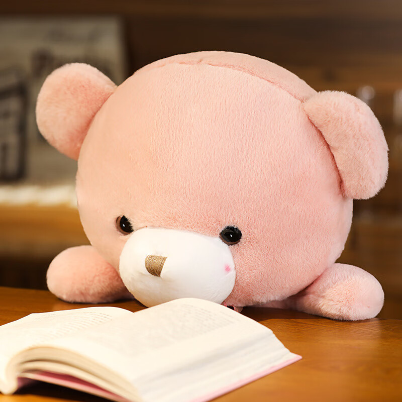 可爱嘟嘟熊公仔毛绒玩具儿童生日礼物泰迪熊丝带领结小熊布娃娃安抚