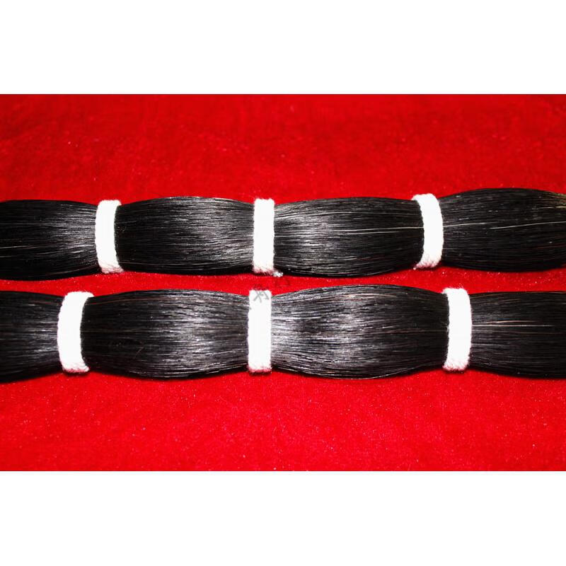 棕色马尾毛马尾巴毛小提琴弓毛编织鸟套材料8085厘米1两价格黑棕色