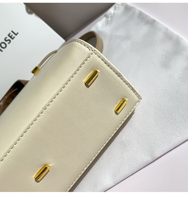 香港mackjhosel夏季真皮大容量感手提包包女2022新款潮斜挎包 黑色