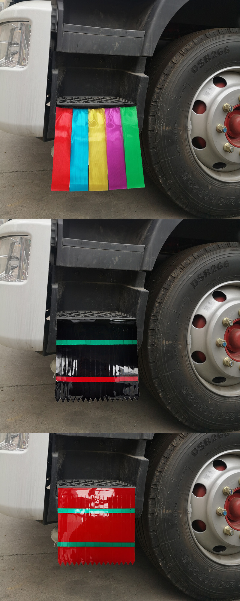 大货车轮胎扫泥条加厚耐磨橡胶皮清理软胶80厘米长挡泥穗飘絮装饰 六