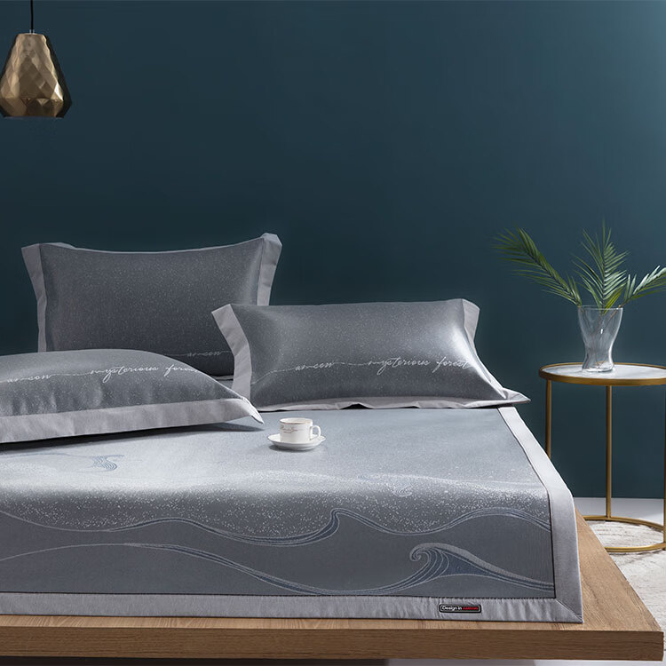 高档冰丝凉席水洗amson第二代咖啡炭冰丝席床席夏凉席可水洗空调席