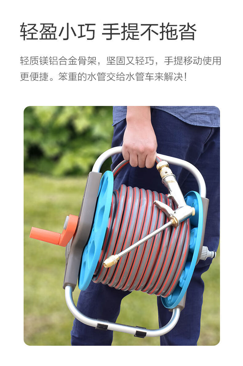 家用多功能便携式洗车水枪高压喷水枪水管软管喷头浇花浇菜神器h5手