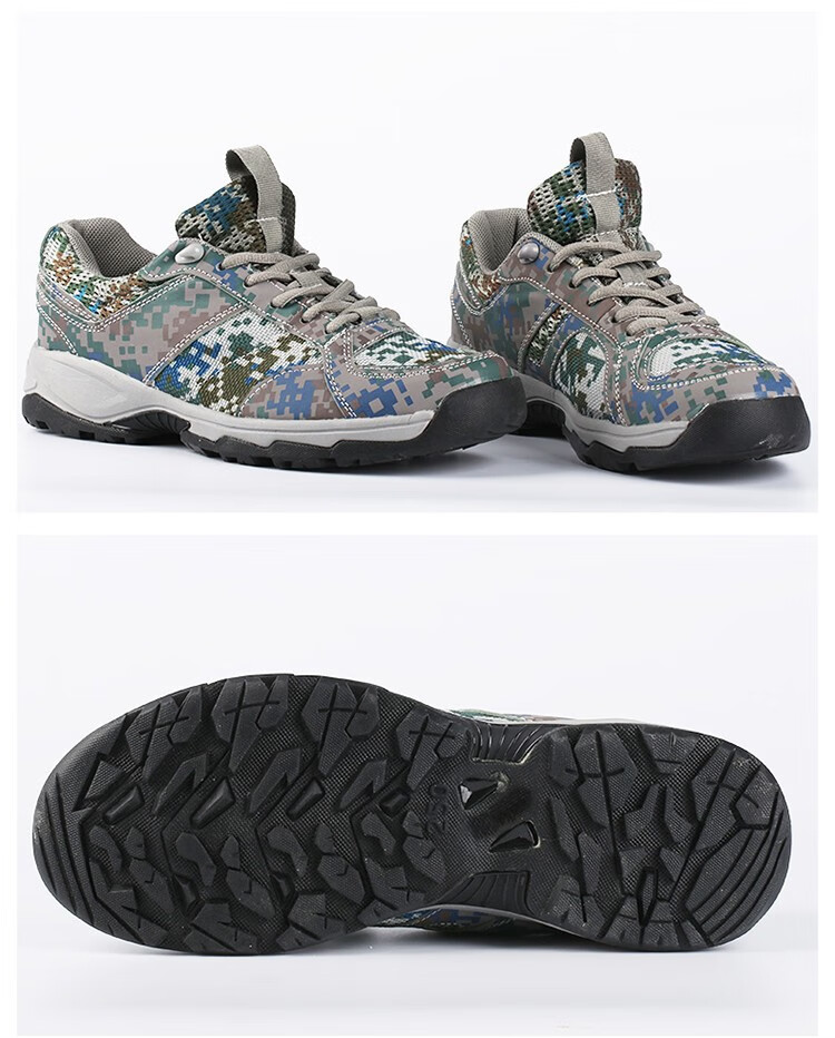3515新式作训迷彩鞋跑鞋训练鞋夏季网眼男作训鞋登山鞋解放鞋徒步鞋
