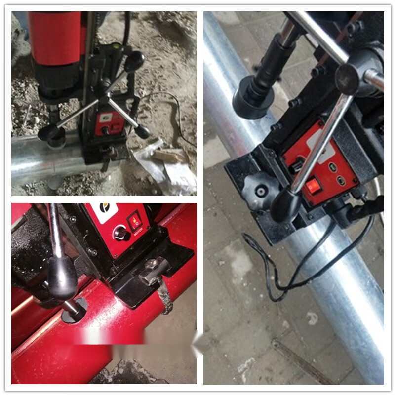 清笒消防管道开孔机四通高效链条开孔器加长钻头特消防专用钻孔机gz