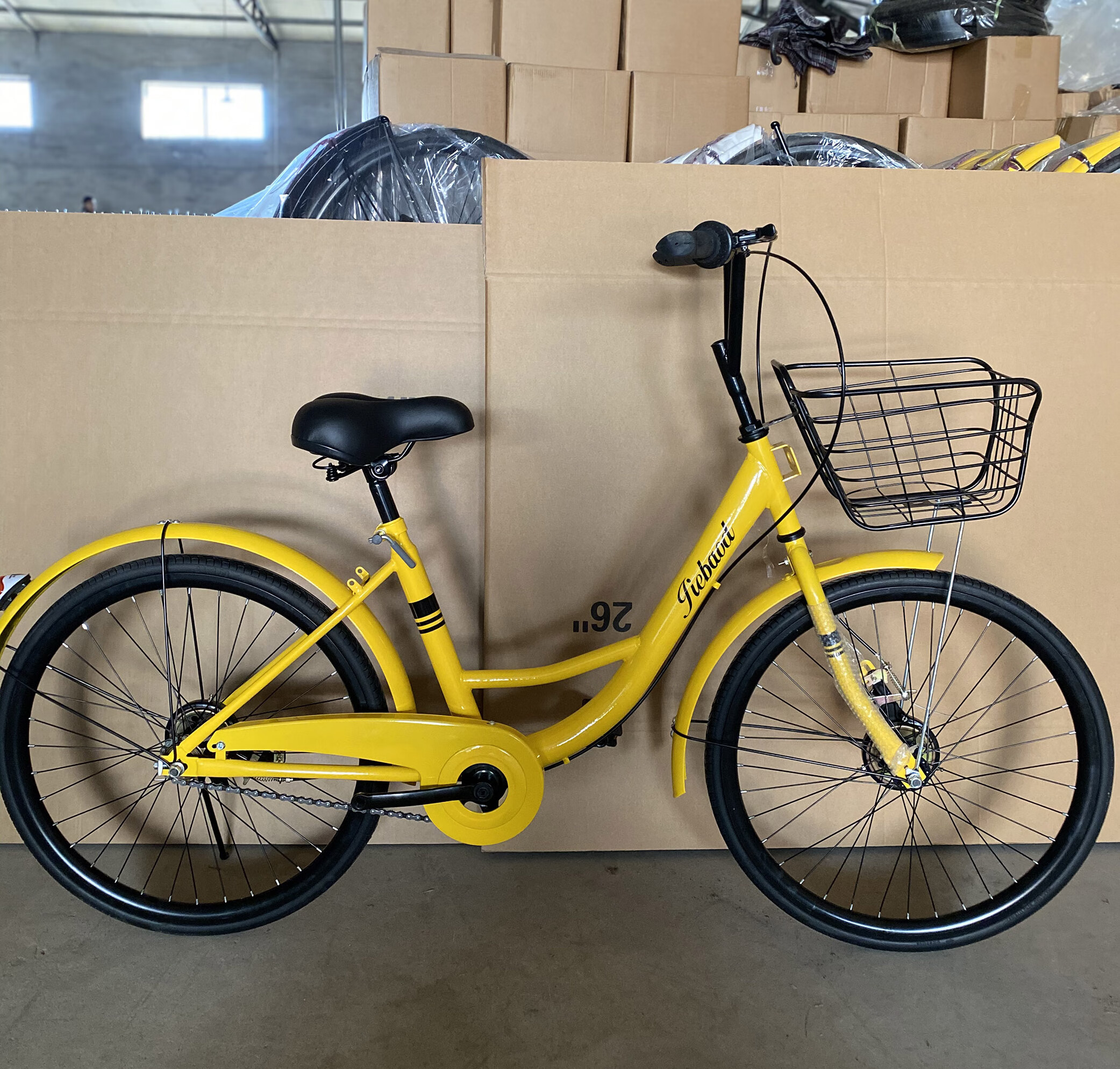 自行车 实心胎 女生自行车 24寸26寸实心胎免充气自行车男女学生单车