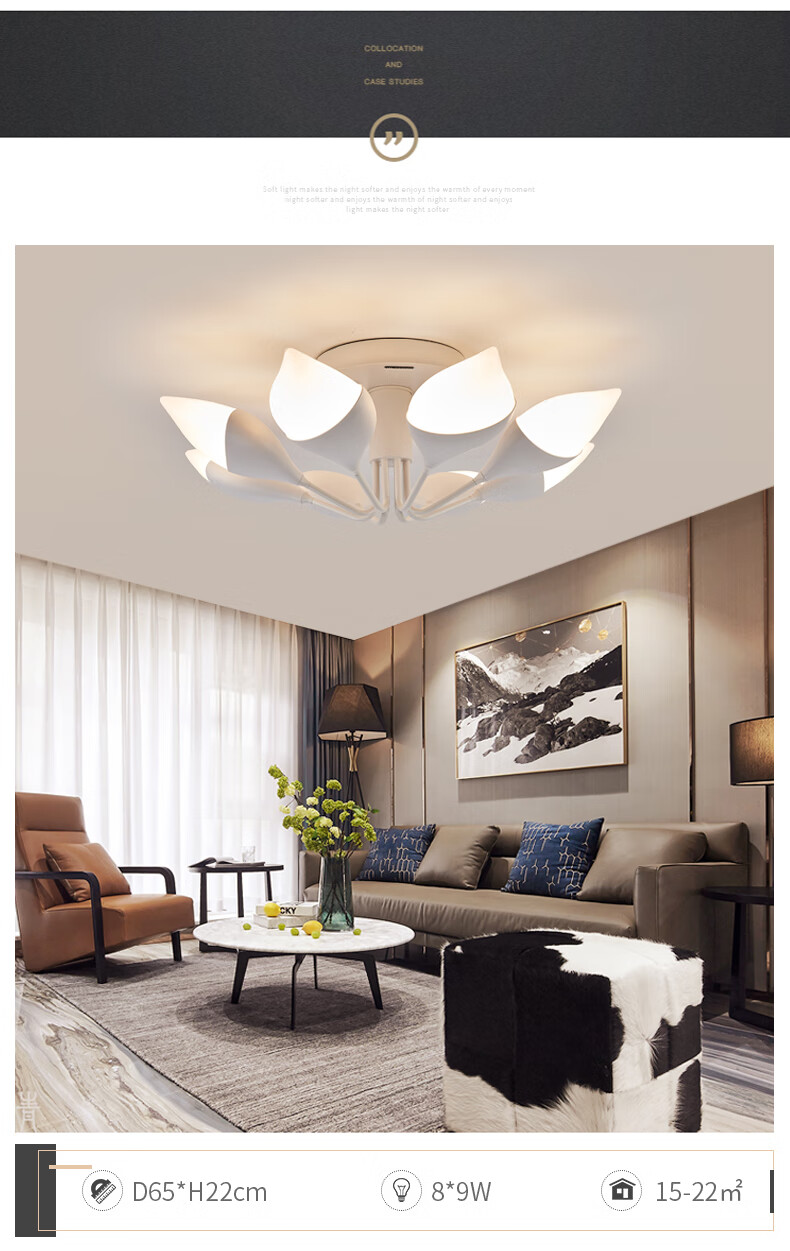 欧特朗灯otl照明客厅灯后现代智能房间优雅餐壁灯装饰护眼灯艺术星火