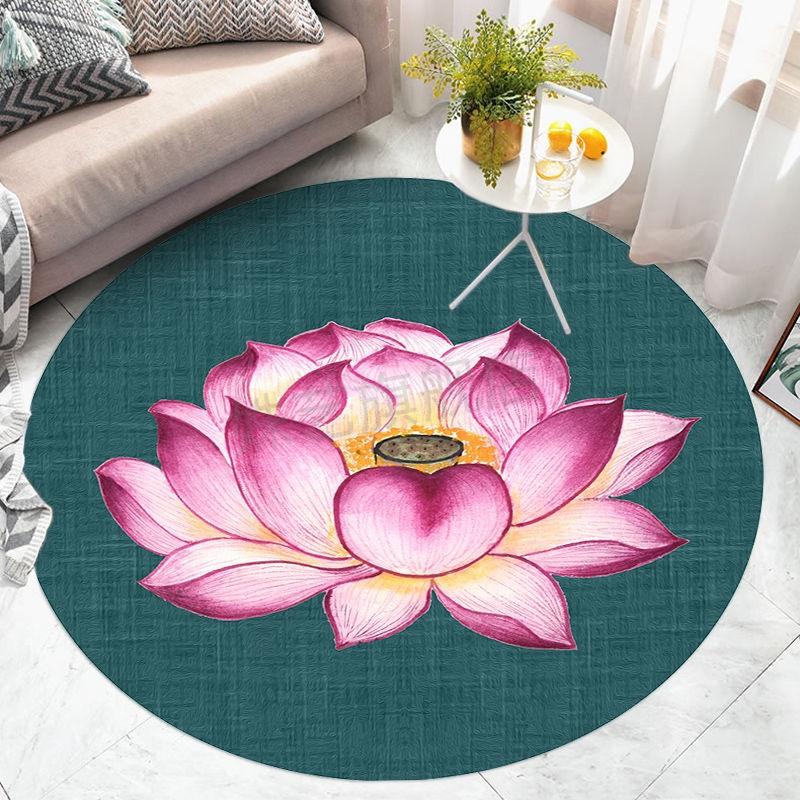 佛堂寺院祠堂荷花祥云跪垫莲花佛堂打坐禅意佛教中式垫子图案3160160