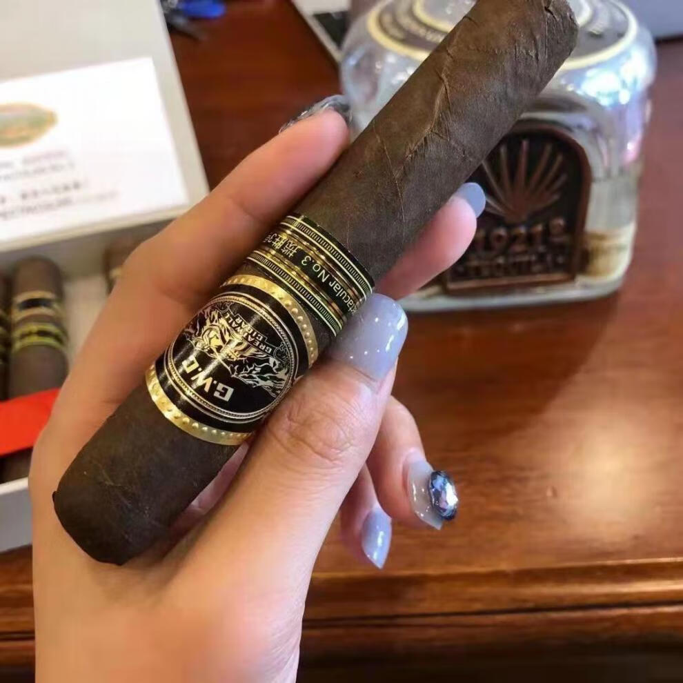 波多瓦尔古巴茶雪茄蒙特雪茄剪健康薄荷味口味好 10支(粗)礼品盒装