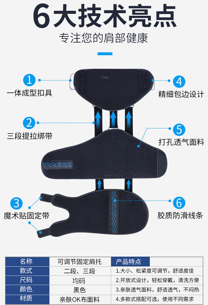 肩部固定带用法图解图片