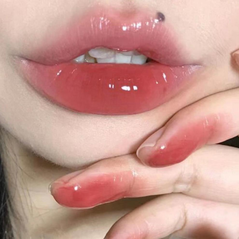 【官方旗l舰】奶杏色口红纯欲嫩妹感 低饱和清透唇釉小黄鸭水光镜面